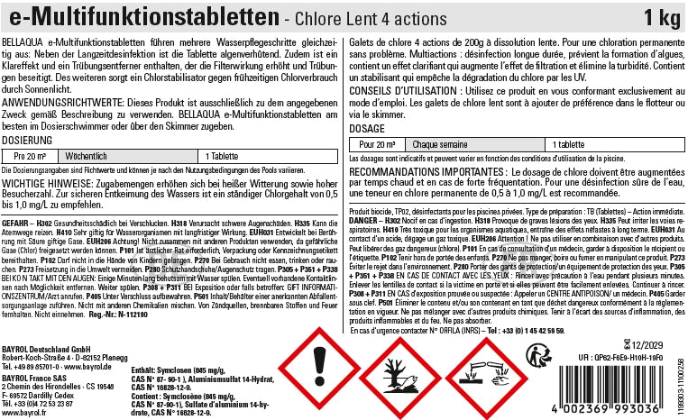Bellaqua Chlore Multifonctions 4 Actions