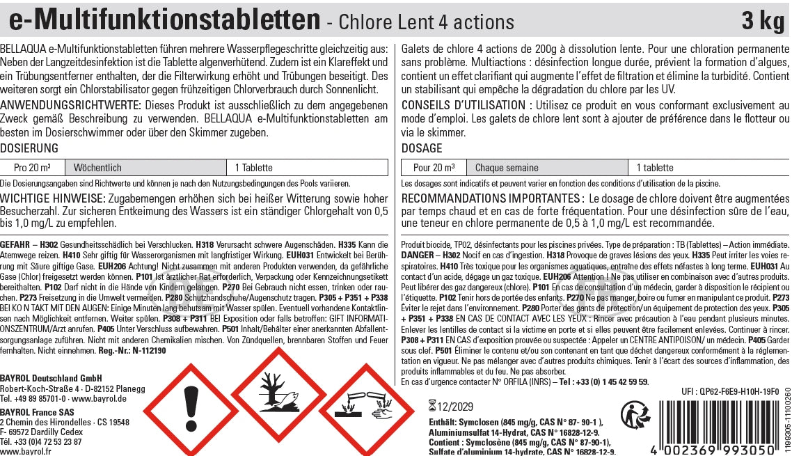 Bellaqua Chlore Multifonctions 4 Actions